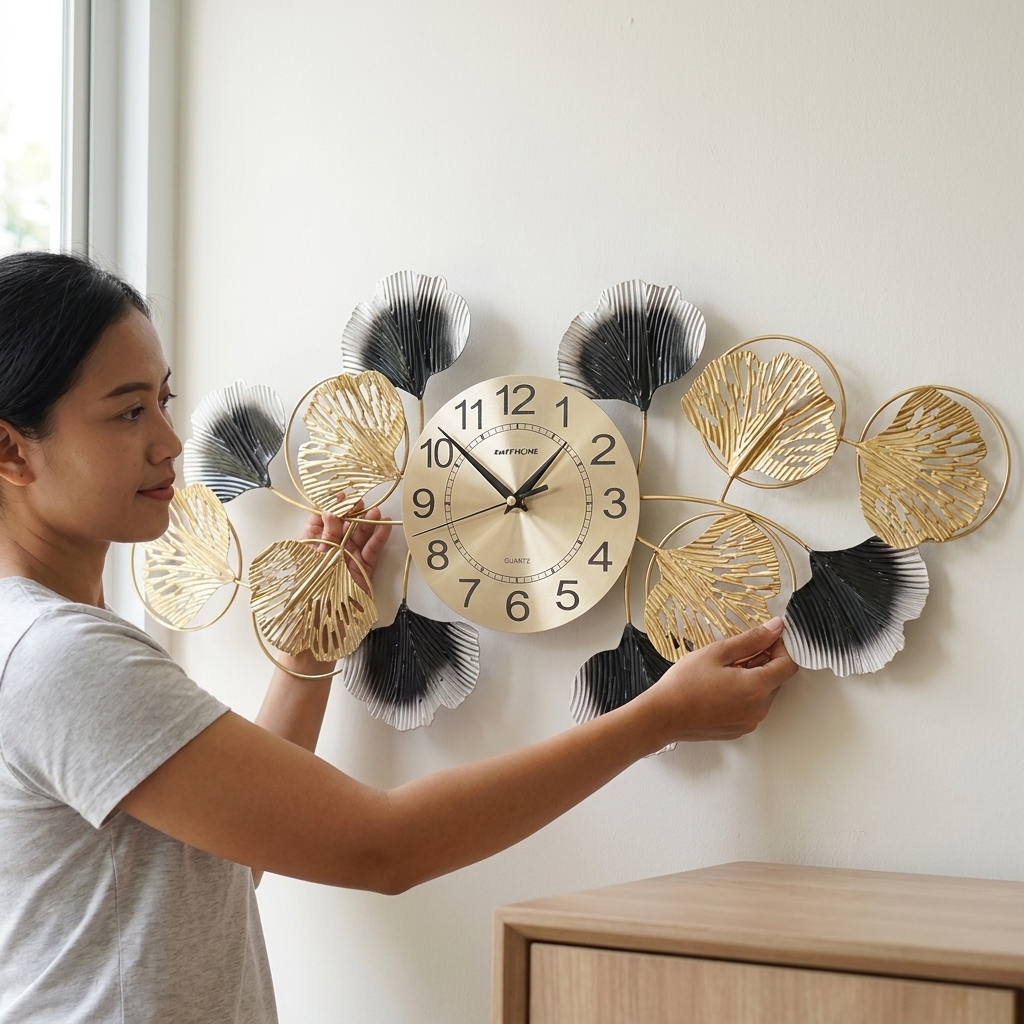 TaffHOME Jam Dinding Quartz Iron Luxury European Style Clock 60cm - 29209 Gambar produk TaffHOME Jam Dinding Quartz Iron Luxury European Style Clock 60cm - 29209 - 5