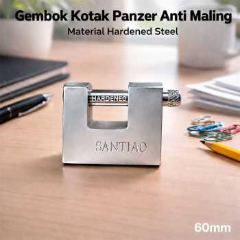 LIEBAO SANTIAO Gembok Kotak Panzer Anti Maling Hardened Steel - ST-456