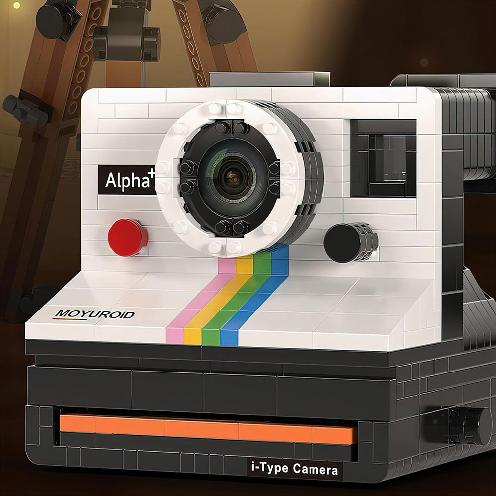 Gambar produk RAZUS Mainan Balok Susun Vintage Retro Camera Polaroid Bricks Blok - MY97131 - 4