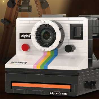 Gambar produk RAZUS Mainan Balok Susun Vintage Retro Camera Polaroid Bricks Blok - MY97131 - 4