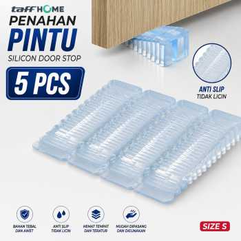 Gambar produk TaffHOME Penahan Pintu Silikon Ganjalan Door Stopper Size S - T01