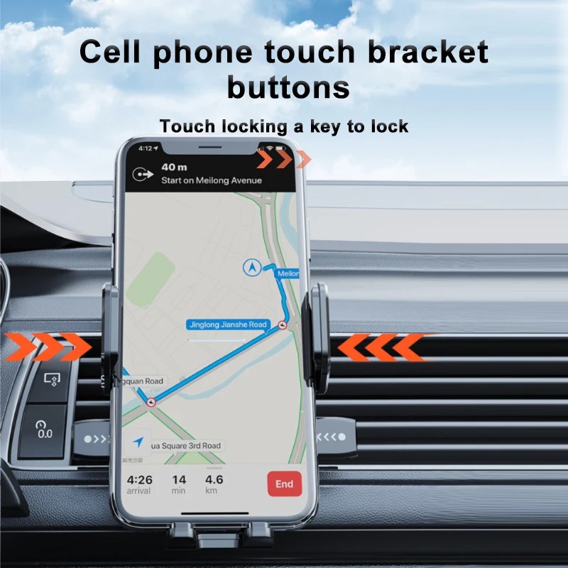 SEAMETAL Holder HP Mobil Flexible Arm 360 Rotation Car Phone Holder - HM-30 Gambar produk SEAMETAL Holder HP Mobil Flexible Arm 360 Rotation Car Phone Holder - HM-30 - 2