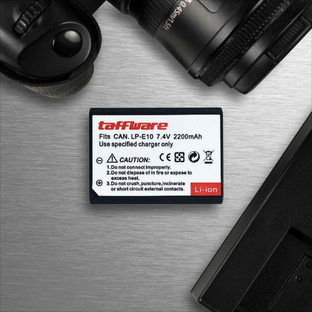 Taffware Baterai Kamera DSLR Canon LP-E10 2200mAh Gambar produk Taffware Baterai Kamera DSLR Canon LP-E10 2200mAh - 1