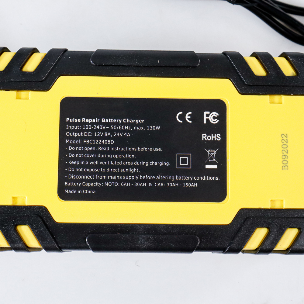 FOXSUR Charger Aki Mobil Motor Intelligent Battery Charger 12/24V 8A - FBC122408D Gambar produk FOXSUR Charger Aki Mobil Motor Intelligent Battery Charger 12/24V 8A - FBC122408D - 2