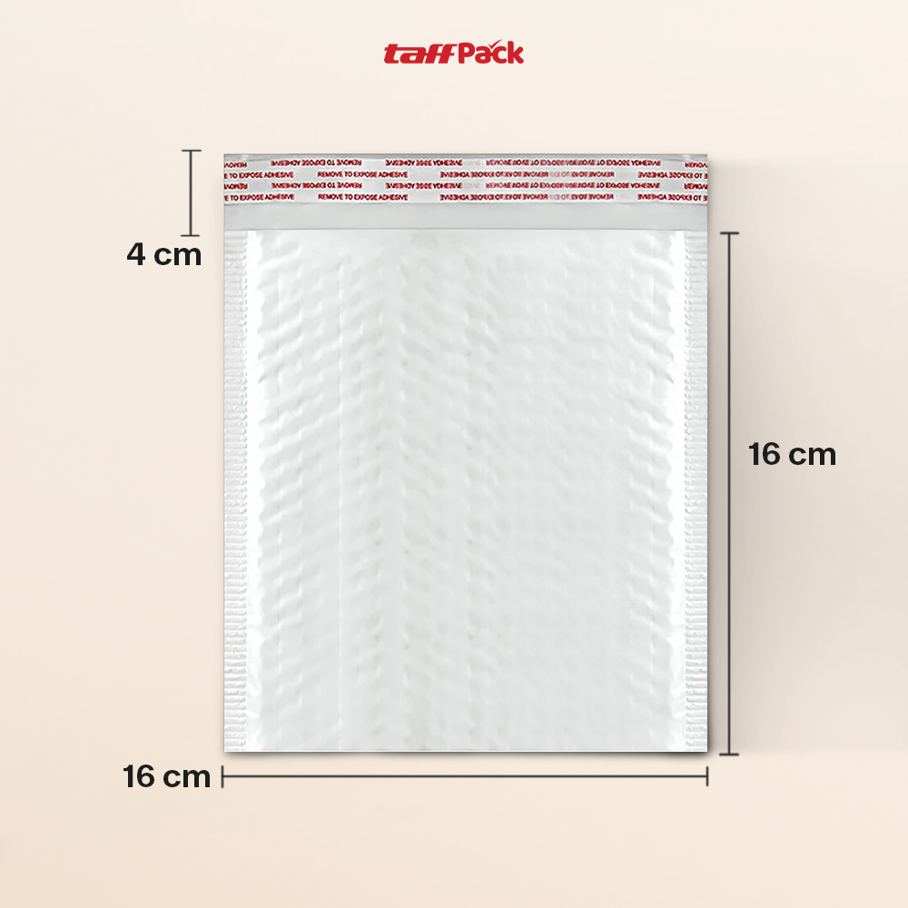 TaffPACK Bubble Mailer Kantong Packing Self Seal 80G 16x16+4cm 470PCS - TB1616 Gambar produk TaffPACK Bubble Mailer Kantong Packing Self Seal 80G 16x16+4cm 470PCS - TB1616 - 8