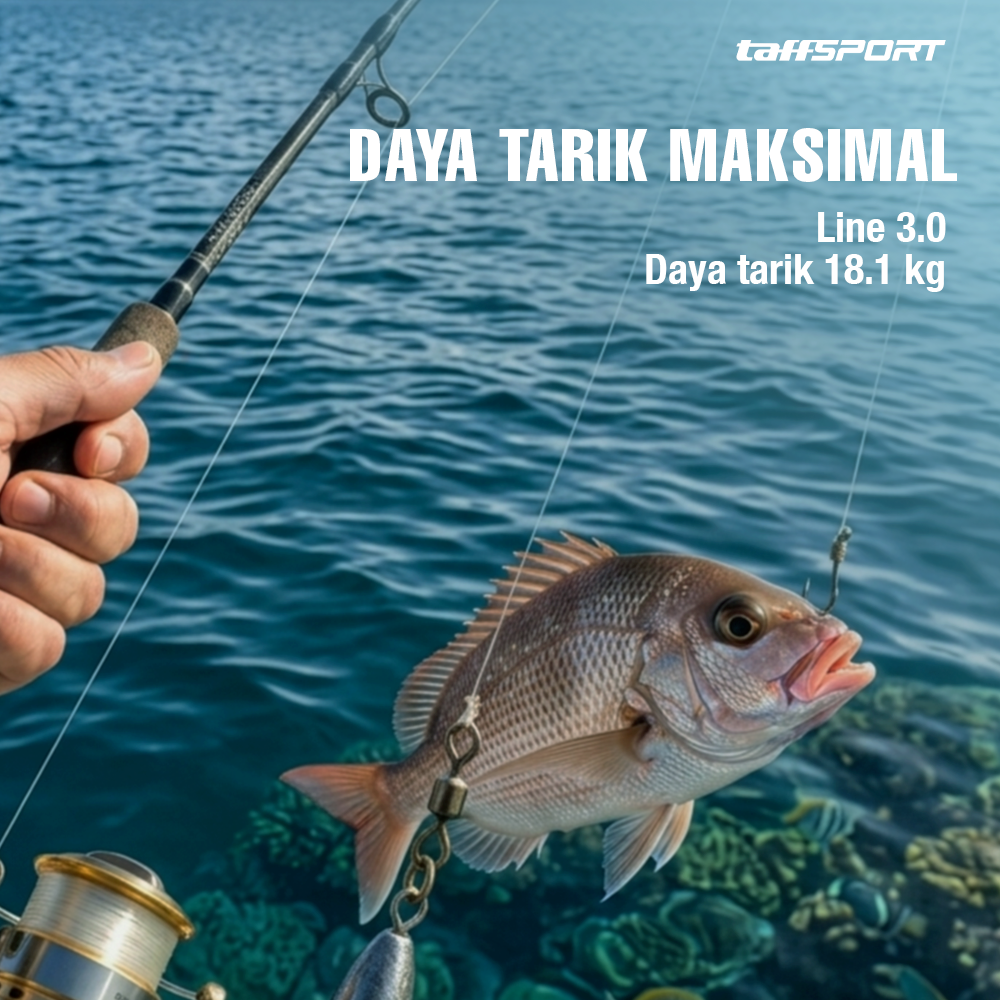 Gambar produk TaffSPORT MINGHAN Senar Benang Tali Pancing Super PE Braided Line 100M 3.0 - X4 - 4