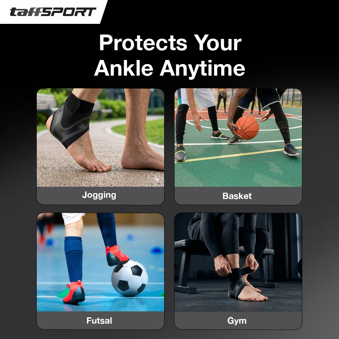 TaffSPORT Penyangga Pergelangan Kaki Ankle Protector Right Foot 1 PCS L - J-R Gambar produk TaffSPORT Penyangga Pergelangan Kaki Ankle Protector Right Foot 1 PCS L - J-R - 5
