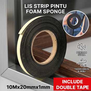 TaffPACK Lis Strip Pintu Door Foam Sponge Rubber Seal - KK-062