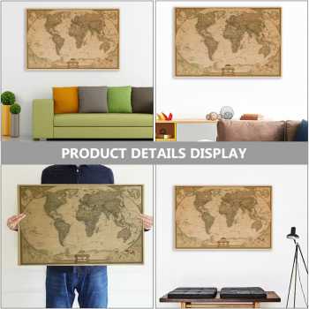 Gambar produk Poster Peta Dunia Large Vintage World Map 103x69cm - N401 - 6