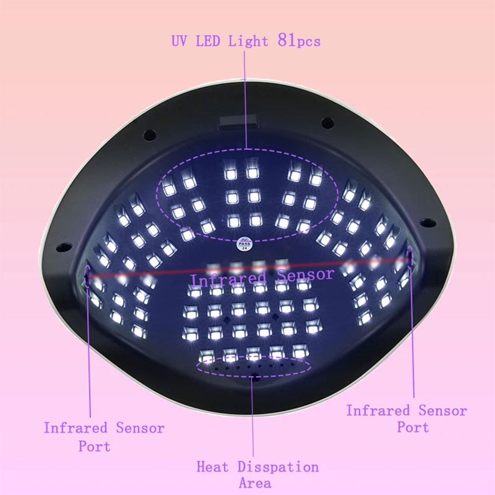 SUN Pengering Kutek UV Lamp Nail Dryer Sensor LCD Display 81 LED 380W - X27 MAX Gambar produk SUN Pengering Kutek UV Lamp Nail Dryer Sensor LCD Display 81 LED 380W - X27 MAX - 4
