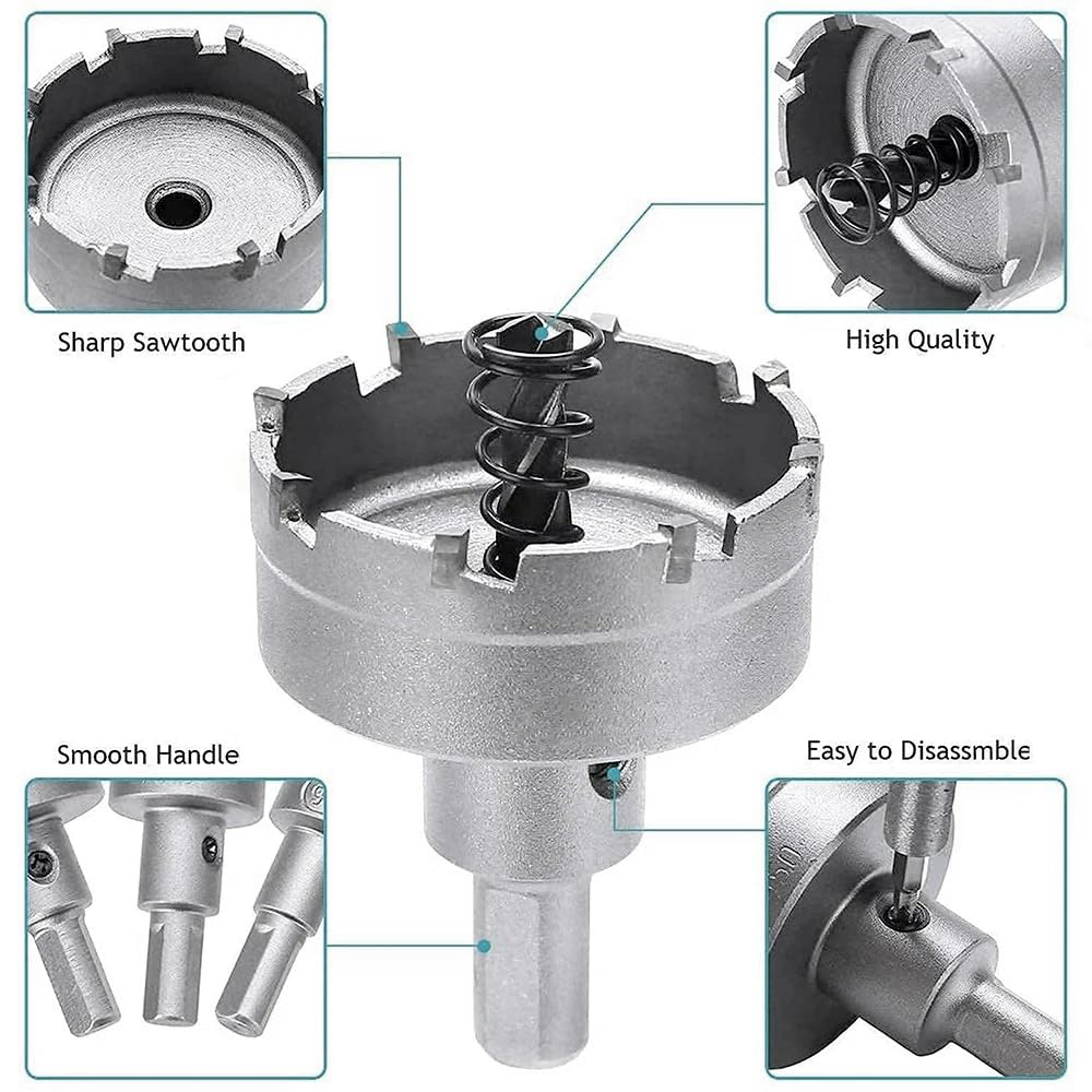 CNCCANEN Mata Bor Pelubang HSS Hole Saw Bit Set 12 PCS - GJ0105 Gambar produk CNCCANEN Mata Bor Pelubang HSS Hole Saw Bit Set 12 PCS - GJ0105 - 4