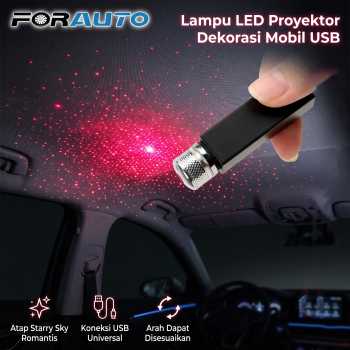 FORAUTO Lampu LED Proyektor Dekorasi Mobil USB Bintang - 19096