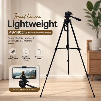 Weifeng Tripod Kamera Lightweight with Smartphone Holder 1.4M - F-3520T
