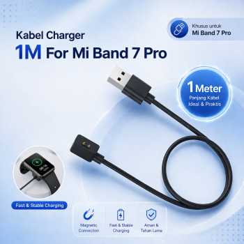 XBERS Kabel Charger Smart Band For Mi Band 7 Pro with Protection 1M - X-14