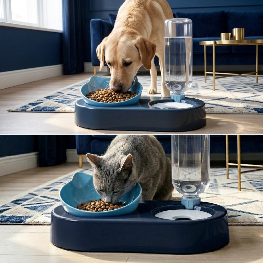 PTLOM Tempat Makan Minum Hewan Peliharaan Kucing Anjing Feeding Dishes - C-505 Gambar produk PTLOM Tempat Makan Minum Hewan Peliharaan Kucing Anjing Feeding Dishes - C-505 - 4