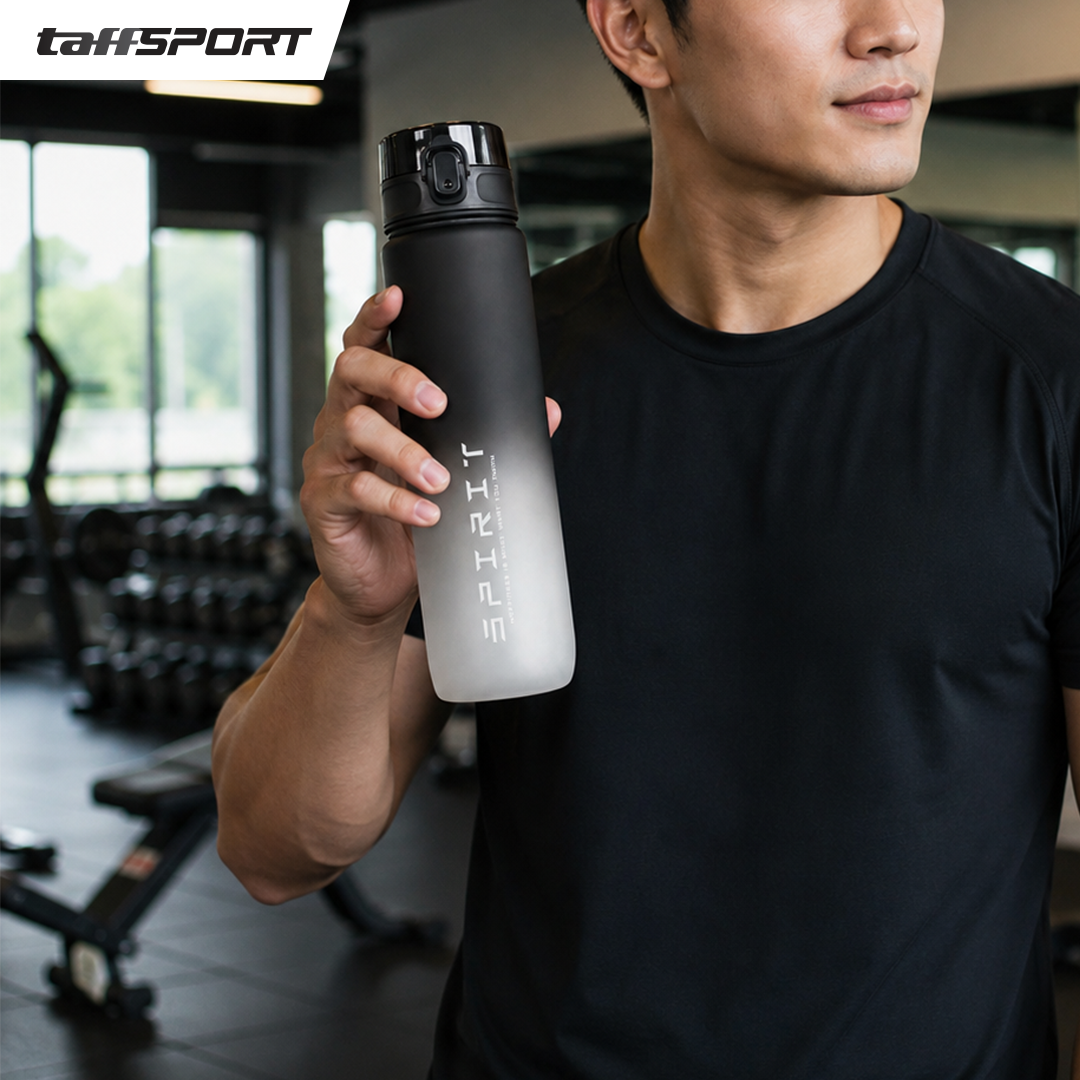 TaffSPORT Botol Minum Sport Water Frosted Bottle with Lanyard 1L - 8691 Gambar produk TaffSPORT Botol Minum Sport Water Frosted Bottle with Lanyard 1L - 8691 - 6