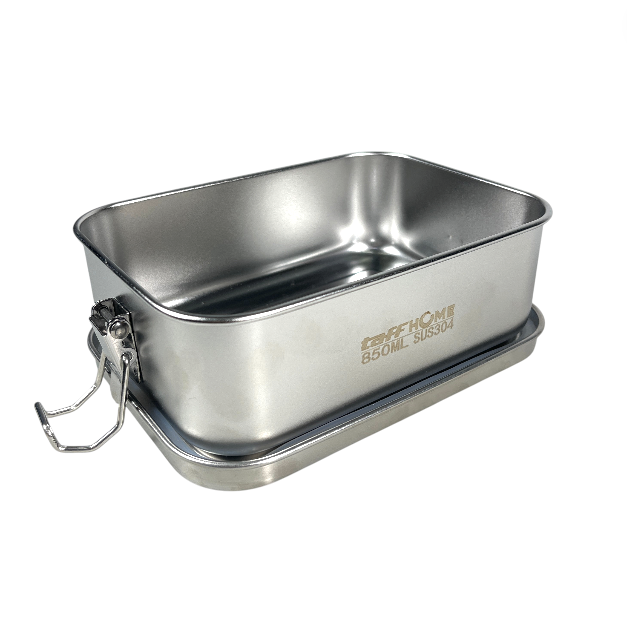 TaffHOME Kotak Makan Lunch Box Stainless Steel 304 with Partition 850ml - UM58 Gambar produk TaffHOME Kotak Makan Lunch Box Stainless Steel 304 with Partition 850ml - UM58 - 2