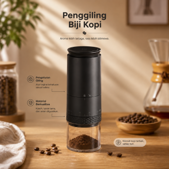 One Two Cups Penggiling Kopi Elektrik Coffee Grinder 2000mAh - HB-990