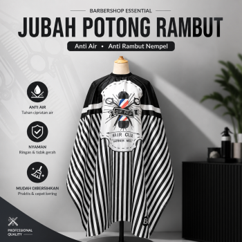 Biutte.co Jubah Apron Potong Rambut Kip Cape Salon Barbershop Anti Air - WB25