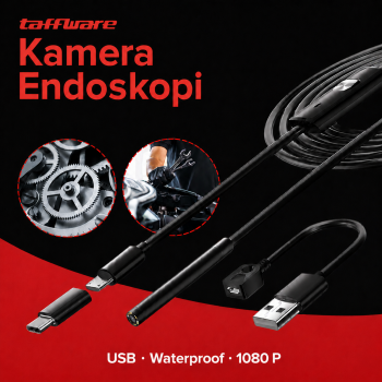 Taffware Kamera Endoskopi USB OTG IP67 Borescope 7mm Kabel 3.5M - AN98B