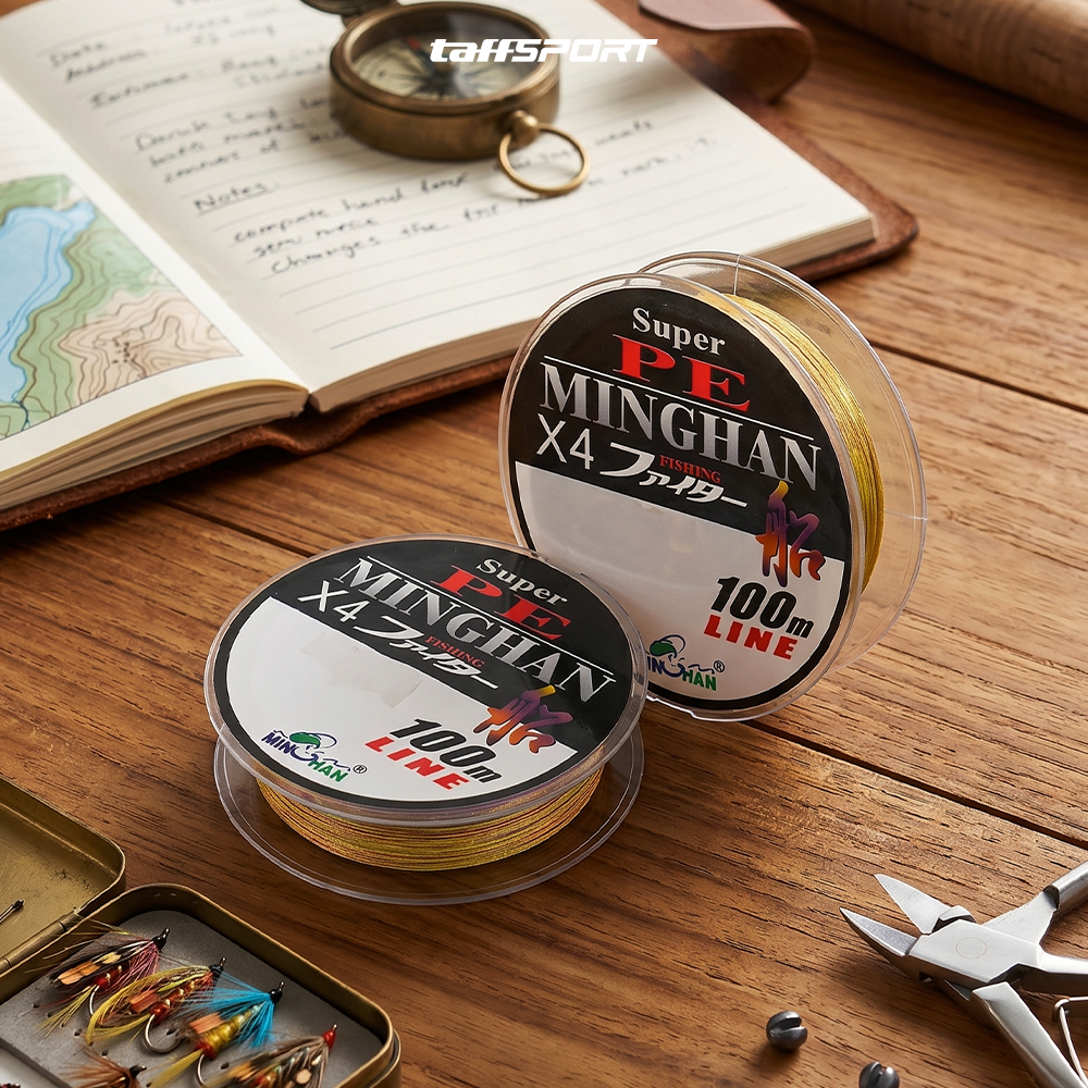 Gambar produk TaffSPORT MINGHAN Senar Benang Tali Pancing Super PE Braided Line 100M 3.0 - X4 - 6