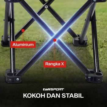Gambar produk TaffSPORT Kursi Lipat Outdoor Mancing Portable Oxford Folding Chair - ZDY01 - 2