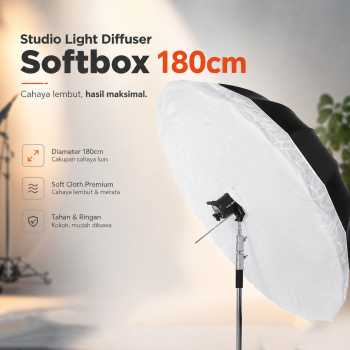 Godox Studio Light Diffuser Softbox Payung Lighting Fotografi 180cm - UB-05