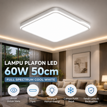 MING JI Lampu Plafon LED Full Spectrum Cool White 60W 50cm - M60