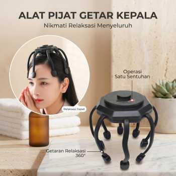 IMONE Alat Pijat Getar Kepala Elektrik Octopus Head Massager Vibration - LM-08
