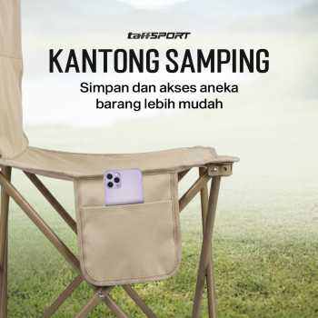 Gambar produk TaffSPORT Kursi Lipat Outdoor Camping Portable Oxford Folding Chair M - BD852 - 4
