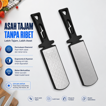 KNIFEZER Pengasah Pisau 5in1 Double Side Diamond Sharpening Knife - B216L
