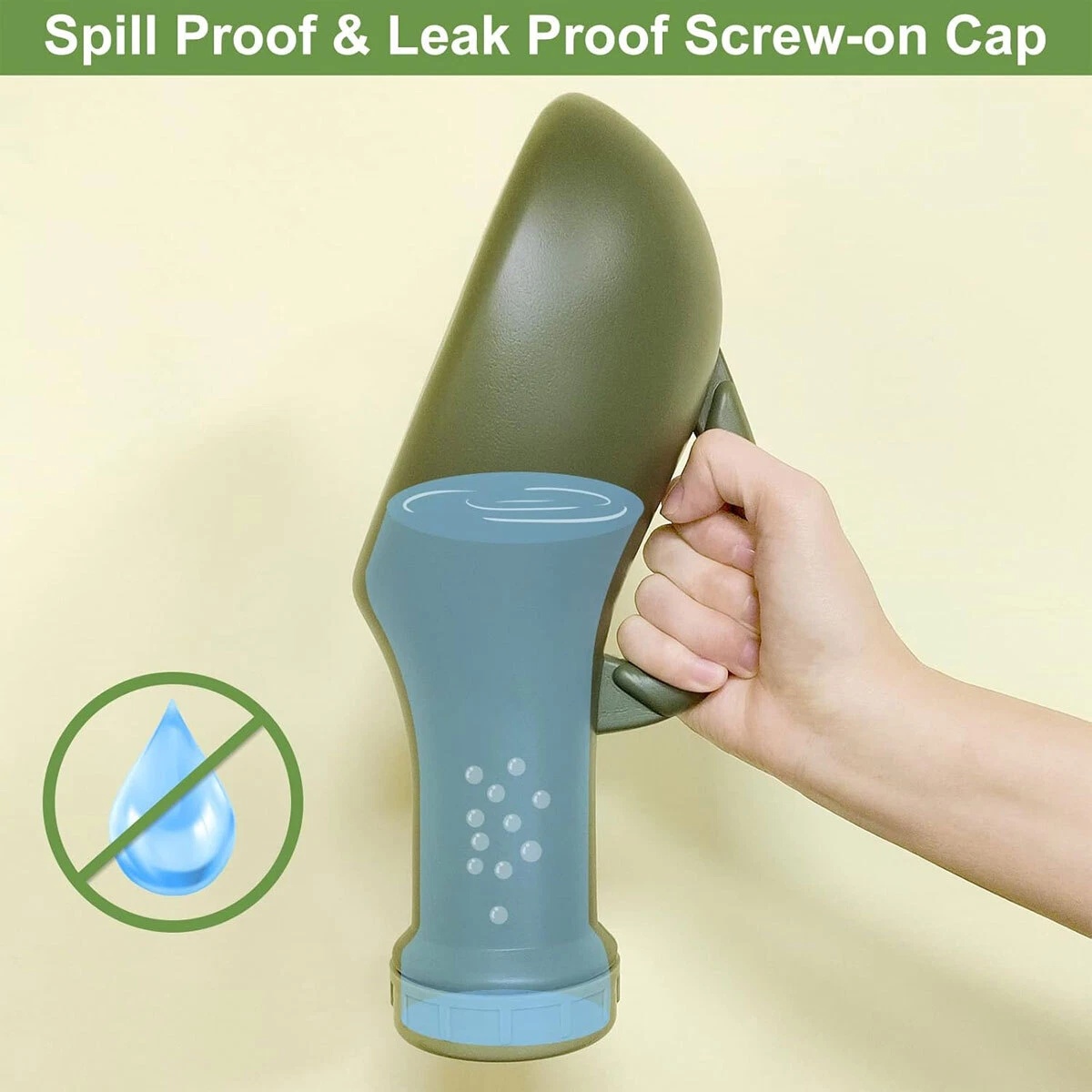SEVENA Pispot Urinal Portable Botol Tempat Pipis Anti Bocor 1L - Y1300 Gambar produk SEVENA Pispot Urinal Portable Botol Tempat Pipis Anti Bocor 1L - Y1300 - 2