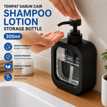HAROKO Tempat Sabun Cair Shampoo Lotion Storage Bottle 300ml - HK-30