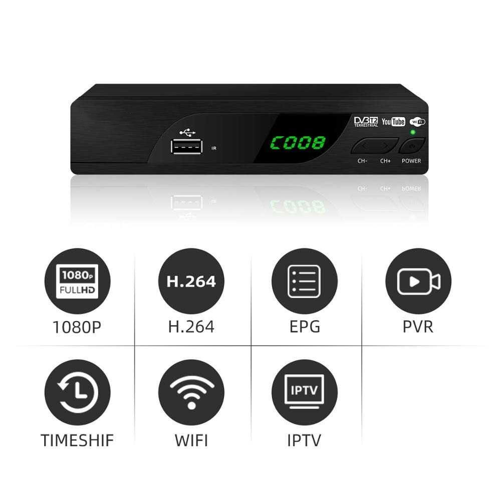 Taffware Set Top Box TV Digital HD 1080P H.264 DVB-T2 - DZ Gambar produk Taffware Set Top Box TV Digital HD 1080P H.264 DVB-T2 - DZ - 5