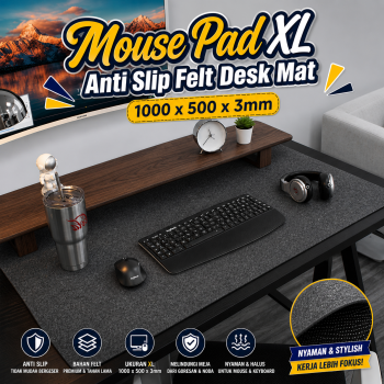 Mairuige Mouse Pad XL Anti Slip Felt Desk Mat - EZ142