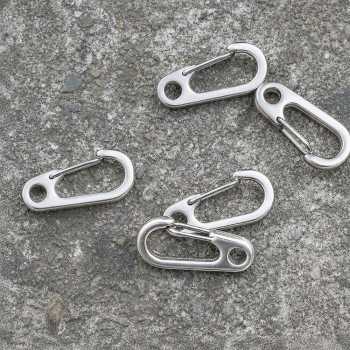 Gambar produk TaffSPORT Karabiner Mini D-type Hanging Keychain EDC Outdoor Metal - AT36 - 4