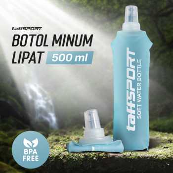 TaffSPORT Botol Minum Lipat Soft Flask Foldable Water Bottle TPU 500ml - TF-50