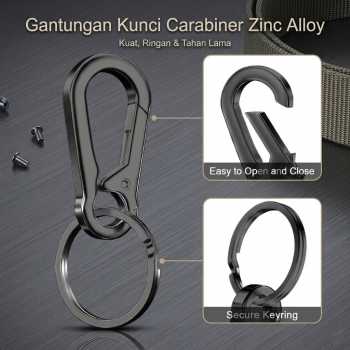 Bombon Gantungan Kunci Multifunctional Carabiner Keychain Zinc Alloy - INU67