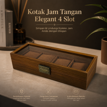 WBOX Kotak Jam Tangan Storage Organizer Wooden Elegant Watch Box - SKW148/SKW147