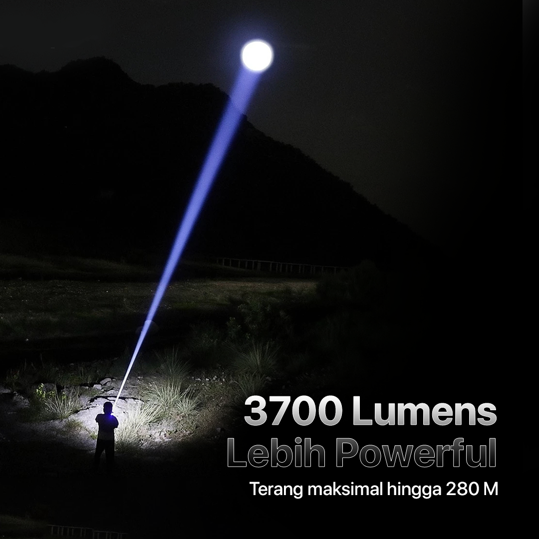Gambar produk NEXTORCH Lampu Senter LED Mini Bright Tactical USB Type C 3700 Lumens - E52D - 2