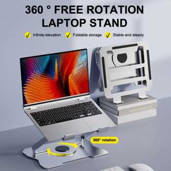 Dawadeslo Stand Laptop Carbon Steel Dudukan Holder Foldable Adjustable - N20