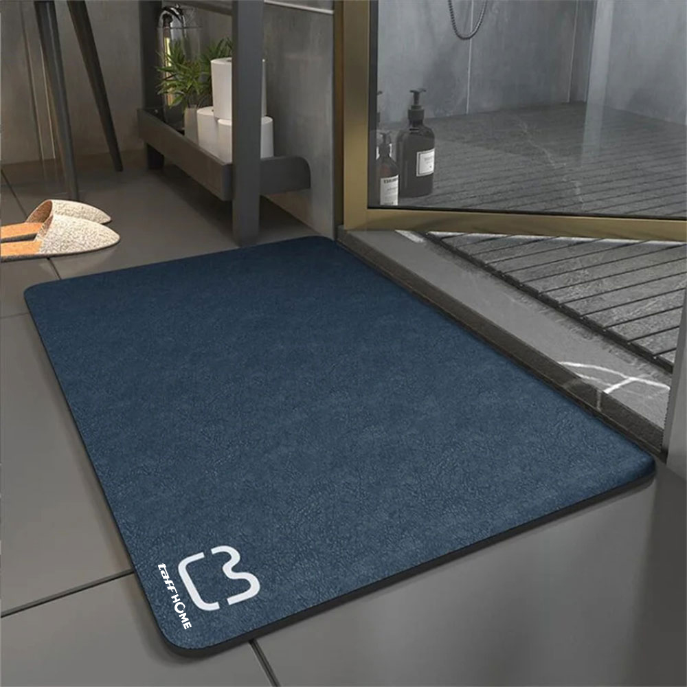 TaffHOME Keset Kamar Mandi Anti Slip Diatomite Quick Dry 40x60cm - LA50 Gambar produk TaffHOME Keset Kamar Mandi Anti Slip Diatomite Quick Dry 40x60cm - LA50 - 6
