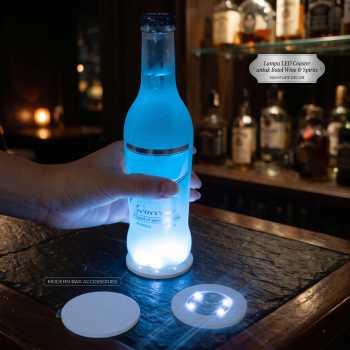Loguide Lampu Alas Botol Wine Bottle Stickers LED Coaster Light - LG230
