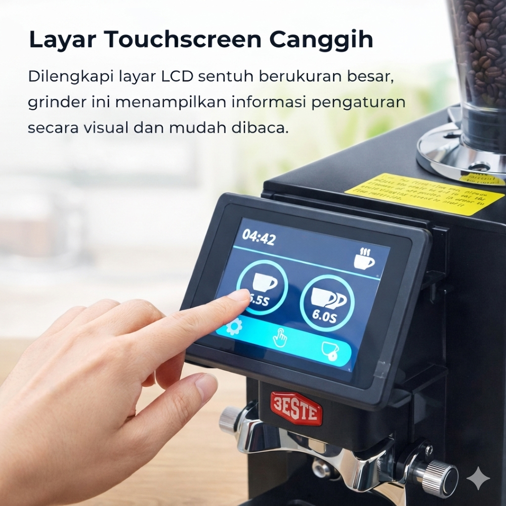 Trieste Penggiling Kopi Elektrik Coffee Grinder LCD 350W 500g - K-64FJ Gambar produk Trieste Penggiling Kopi Elektrik Coffee Grinder LCD 350W 500g - K-64FJ - 2