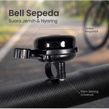 TaffSPORT Bell Sepeda Handlebar Safety Cycling Ring Horn - GL-05
