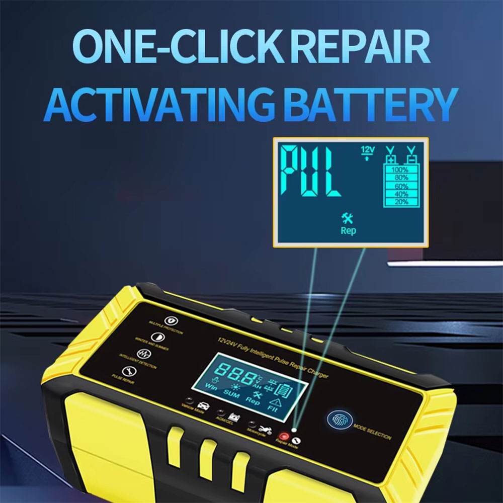 MINUS Charger Aki Mobil Motor LCD Accu Battery Lead Acid 12V 6A 90W - H-10CS Gambar produk MINUS Charger Aki Mobil Motor LCD Accu Battery Lead Acid 12V 6A 90W - H-10CS - 1