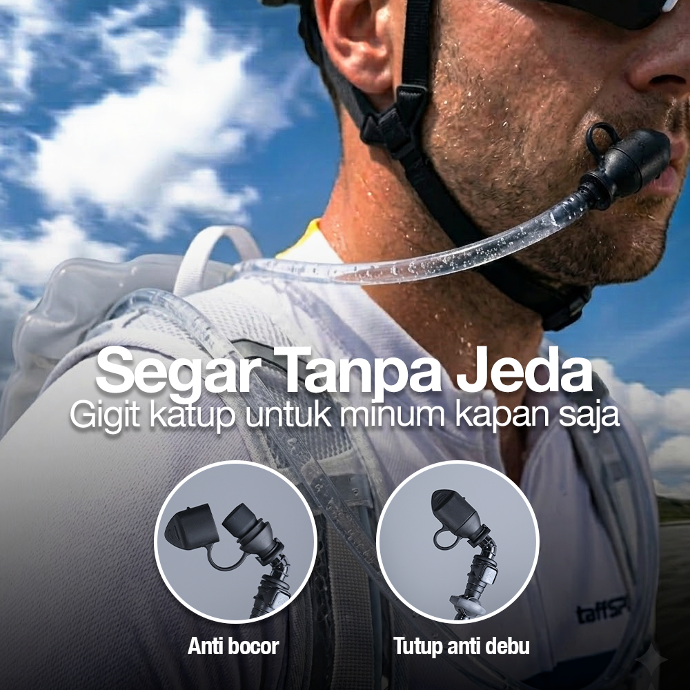 NEWBOLER Kantong Air Minum Water Bladder BPA Free Hydration Bag 3L - TF100 Gambar produk NEWBOLER Kantong Air Minum Water Bladder BPA Free Hydration Bag 3L - TF100 - 3