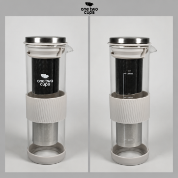 Gambar produk One Two Cups Teko Kopi Cold Brew Coffee Maker Filter Stainless 800ml - OD-15 - 1