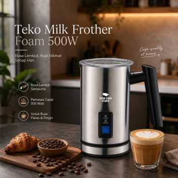 One Two Cups Teko Pembuat Buih Susu Elektrik Milk Frother Foam 500W - N03
