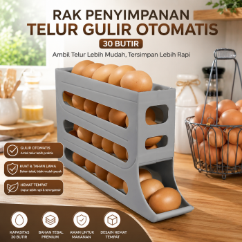 Winten Rak Penyimpanan Telur Gulir Otomatis 30 Butir - WT-30
